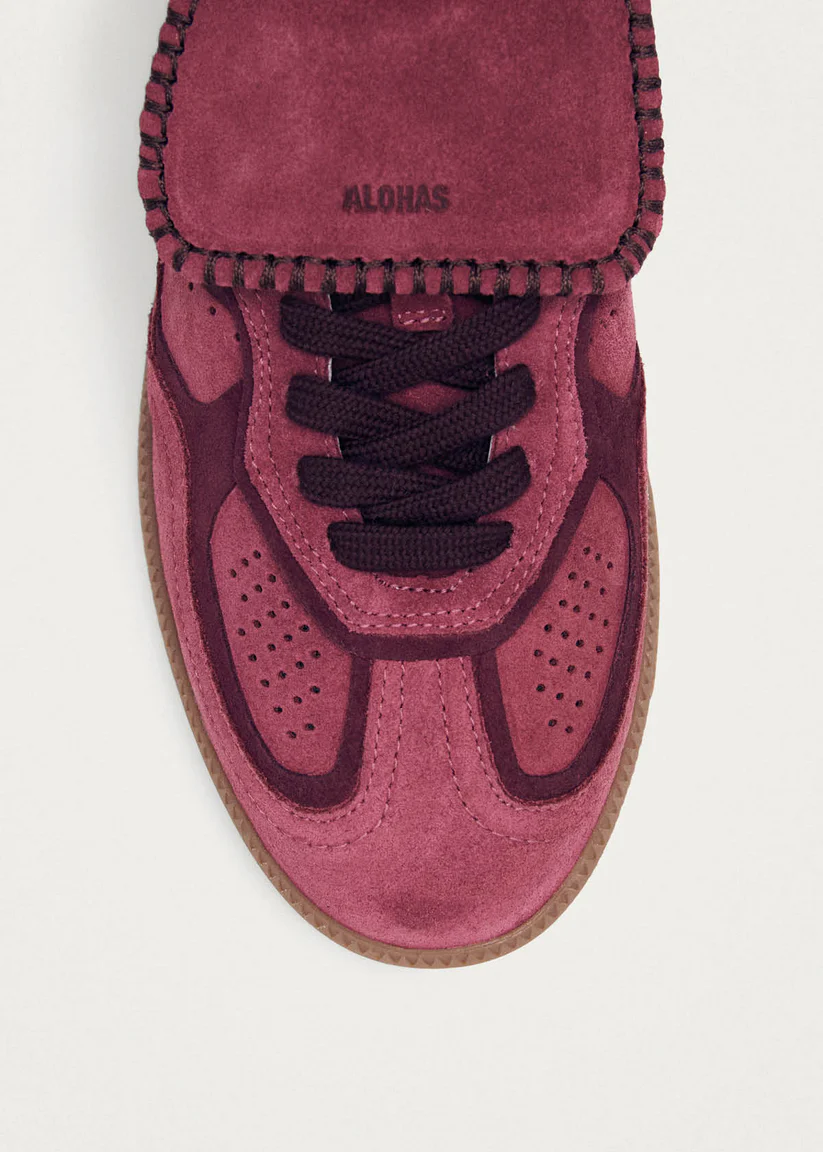 Alohas Tb. 490 Club suede Raspberry leather sneakers