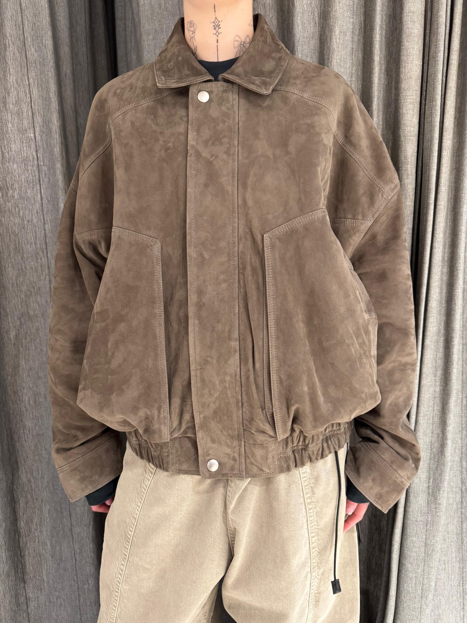 Arma Frederica jacket lamb suede Soil
