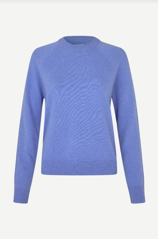 Samsoe Samsoe Boston O-neck trui Bel air blue