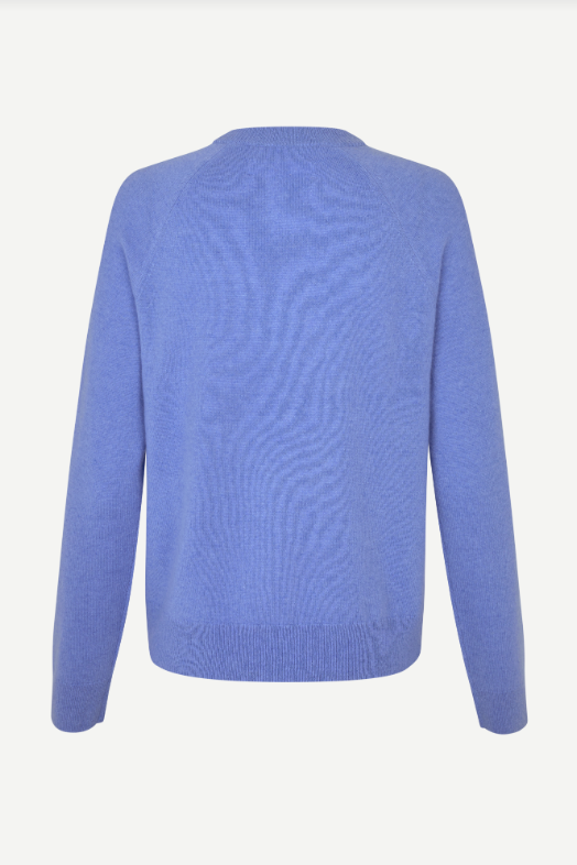 Samsoe Samsoe Boston O-neck trui Bel air blue