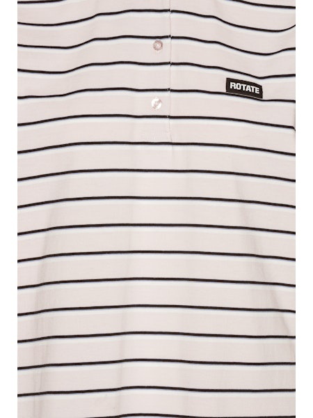 ROTATE Jersey polo shirt Orchid ice comb