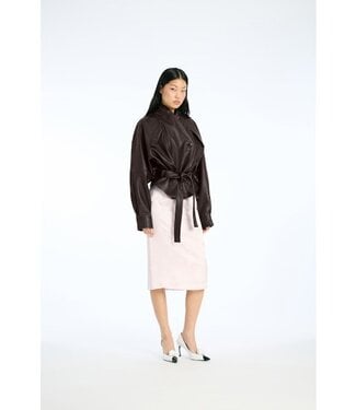 ROTATE Jacquard pencil skirt Orchid ice