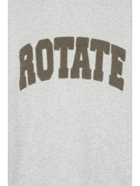 ROTATE Heavy sweat crewneck Light grey melange