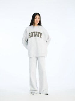 ROTATE Heavy sweatpants Ligt grey melange