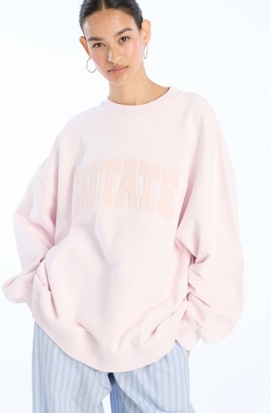 ROTATE Heavy sweat crewneck Orchid ice