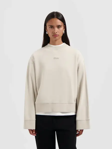 OLAF Retro logo crewneck Cement