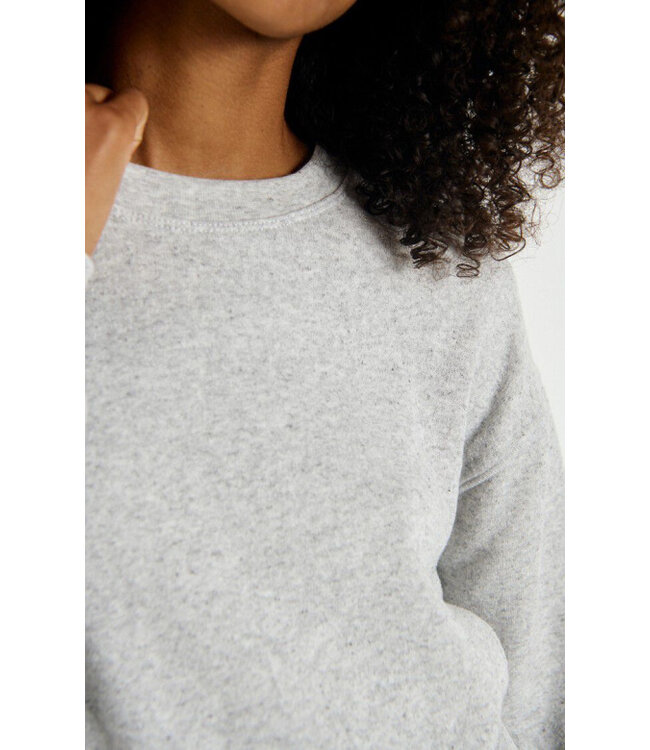 American Vintage EVO03A sweater Gris clair chine