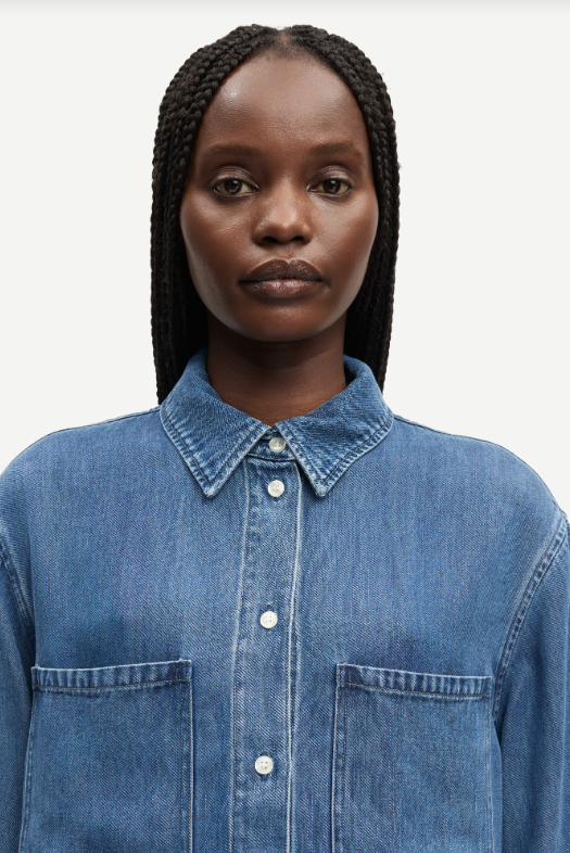 Samsoe Samsoe Sabexy shirt Medium denim blue