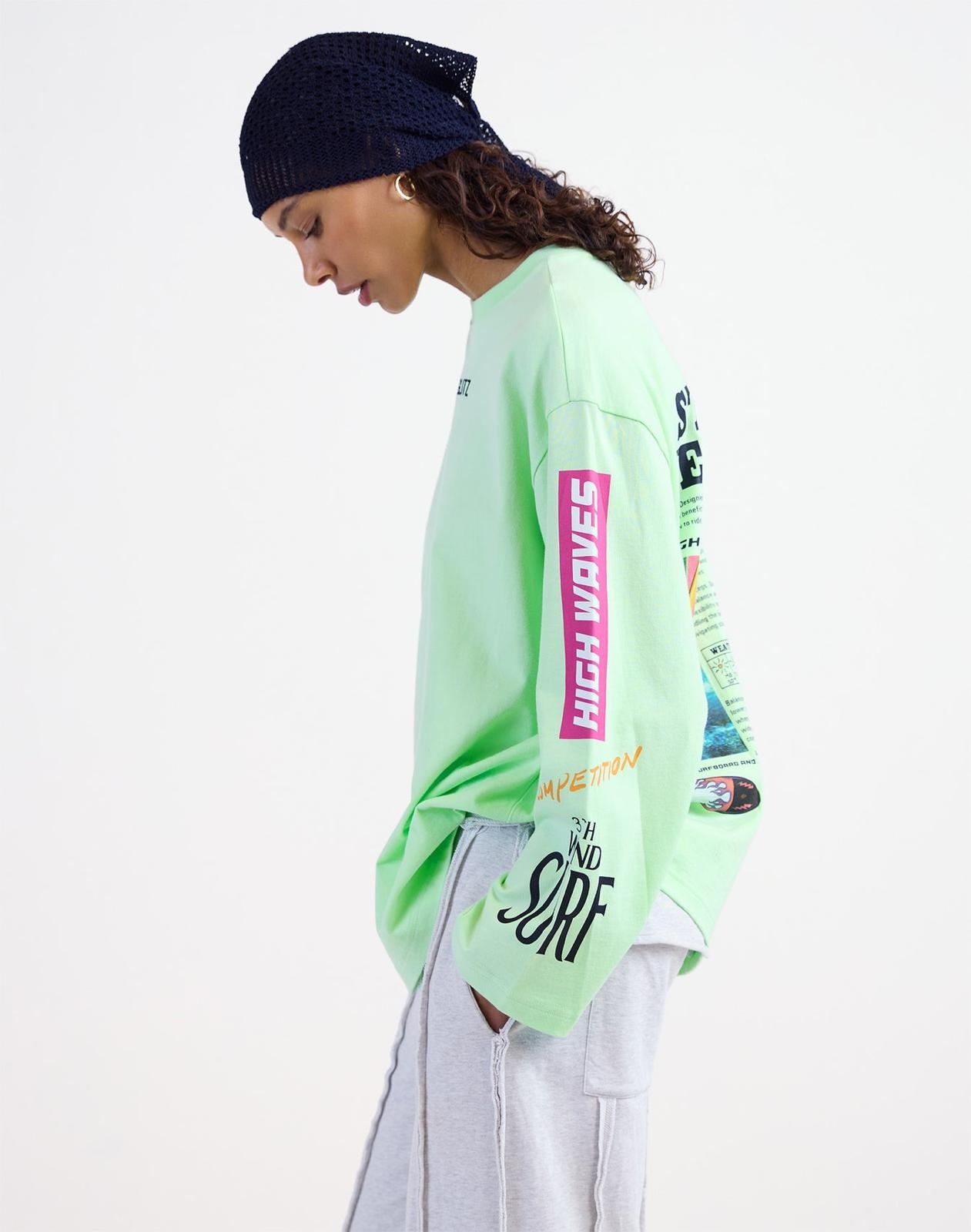 Stieglitz Monica wide skate longsleeve Green