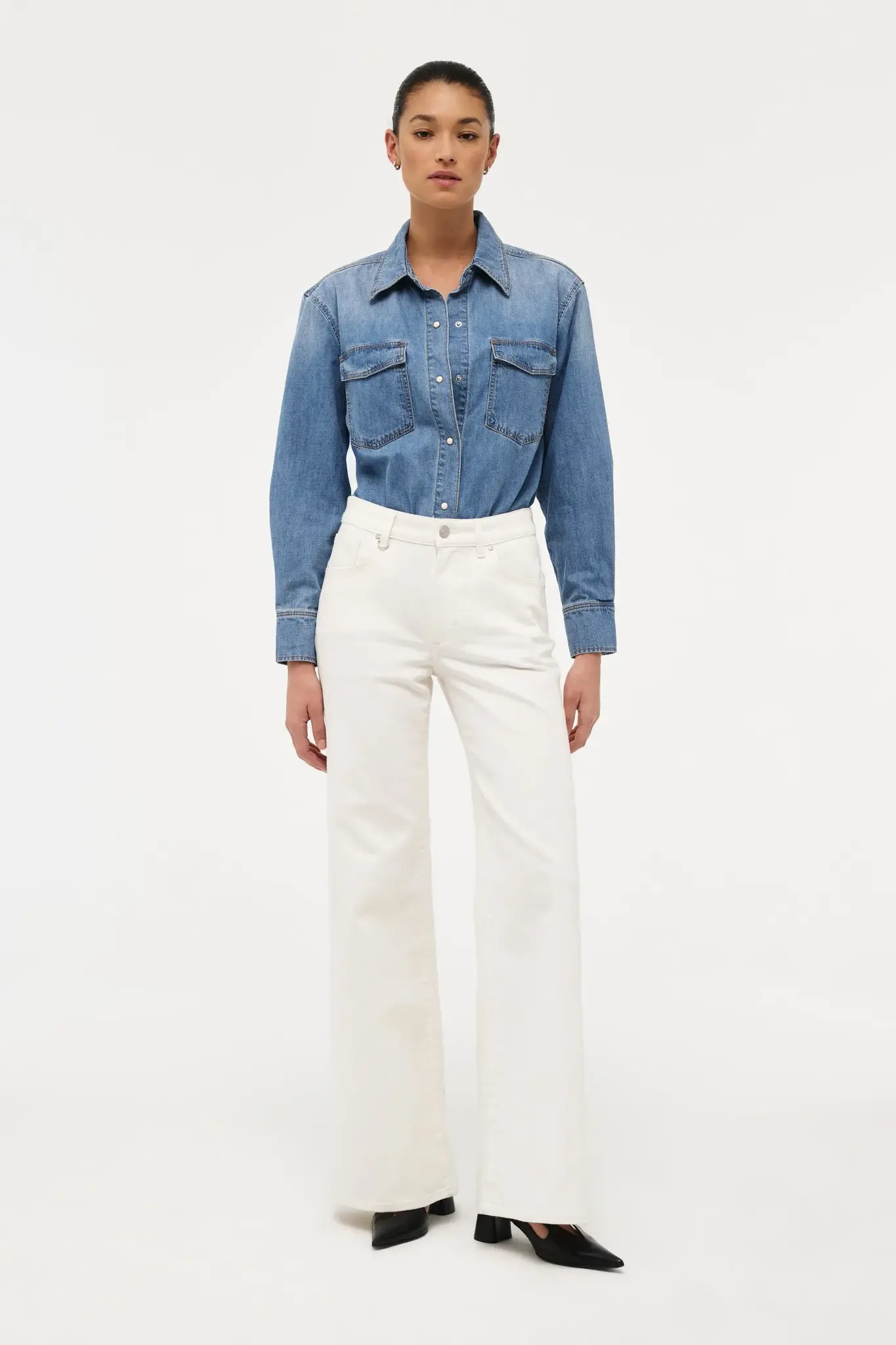 Neuw Eva wide jeans White