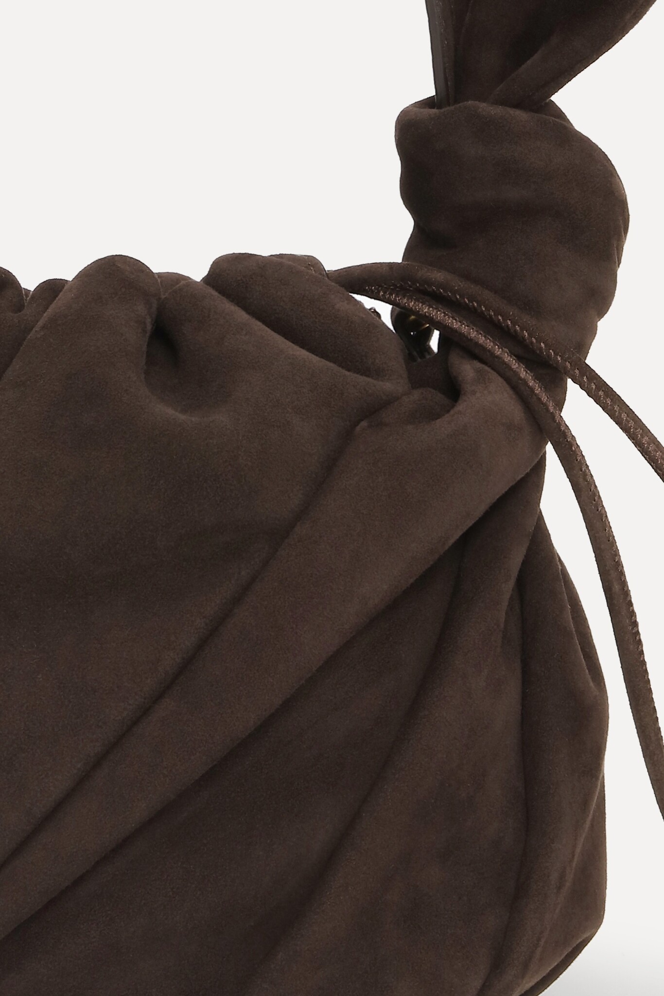 ROTATE Suede bon bon bag Chocolate torte