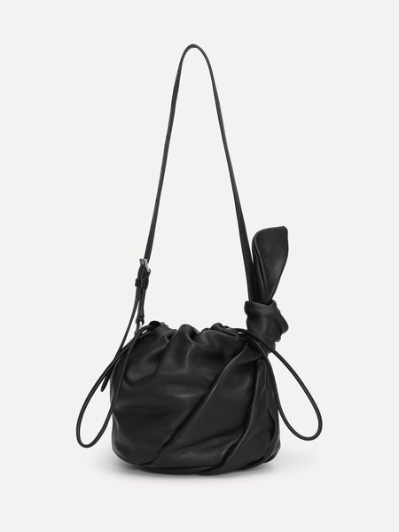 ROTATE Leather bon bon bag Black