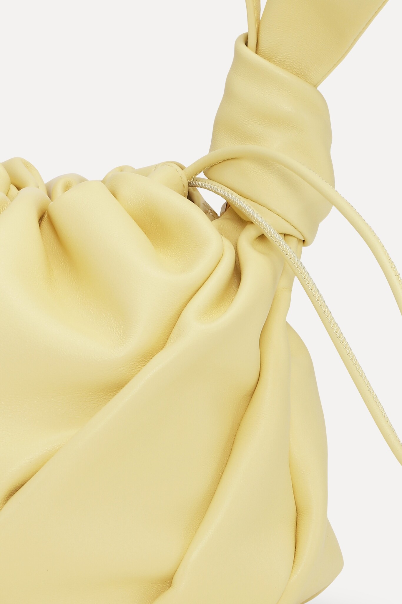 ROTATE Leather bon bon bag Italian straw