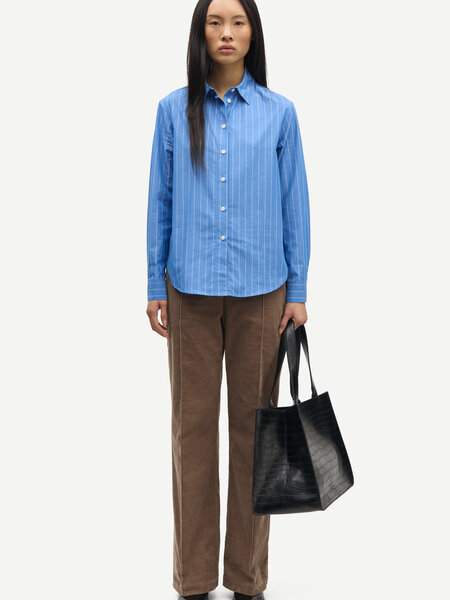 Samsoe Samsoe Samadisoni blouse Bright cobalt stripe
