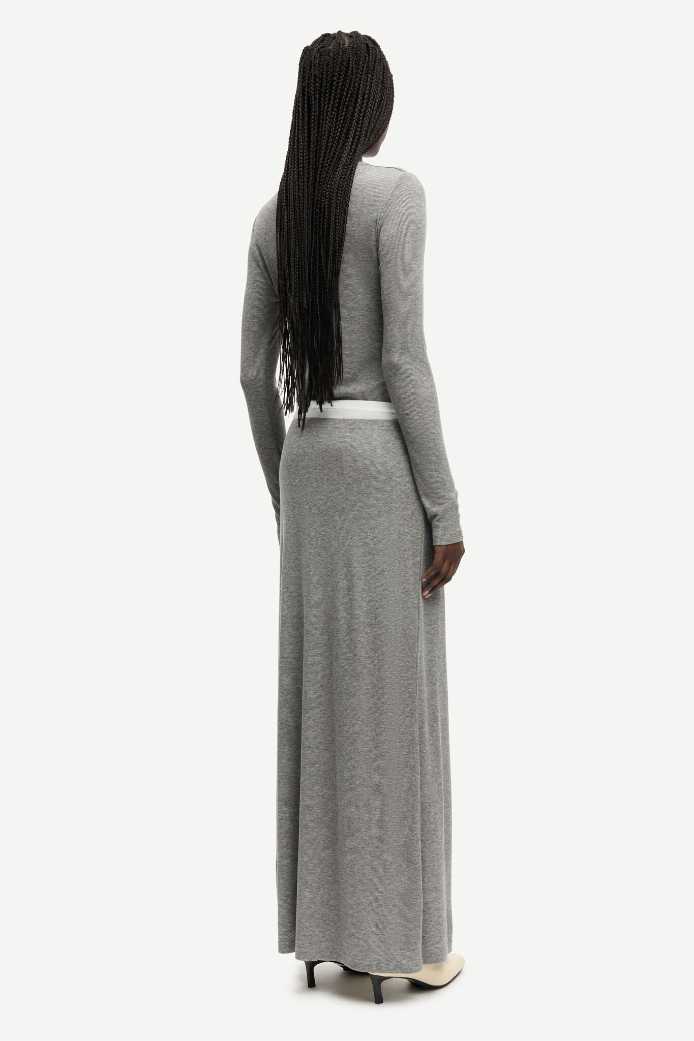 Samsoe Samsoe Sadou skirt Mid grey mel