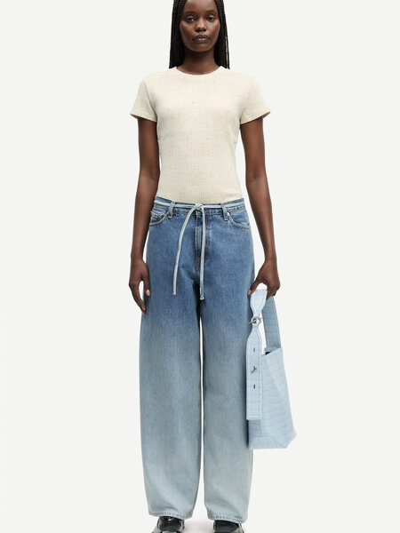 Samsoe Samsoe Sanell t-shirt Egret mel.