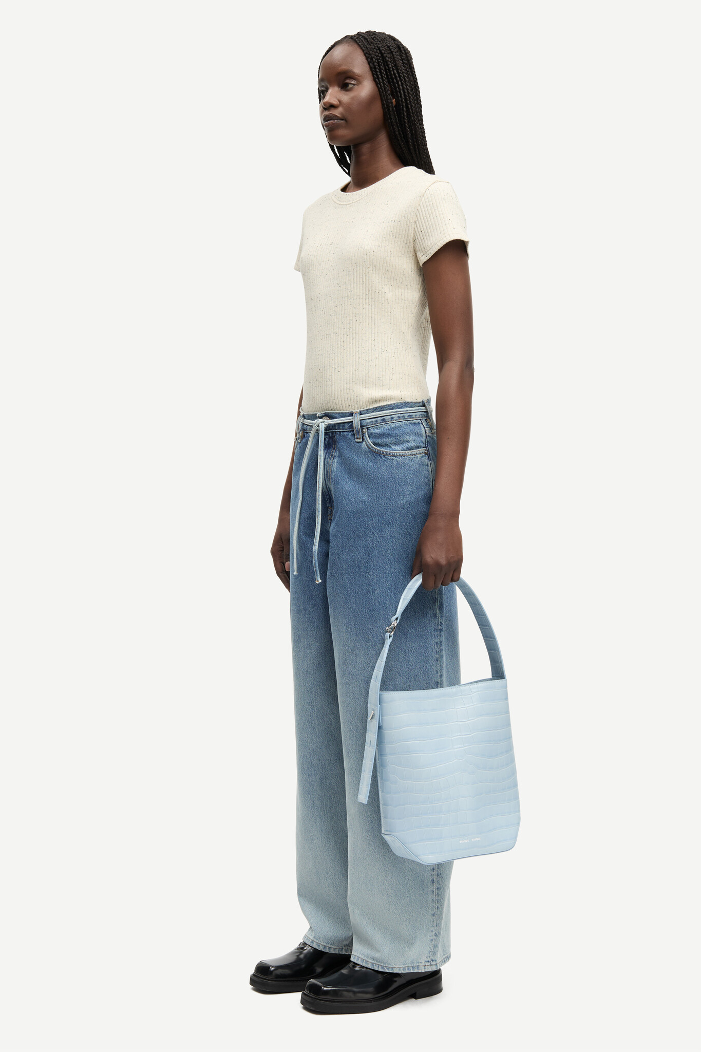 Samsoe Samsoe Sanell t-shirt Egret mel.