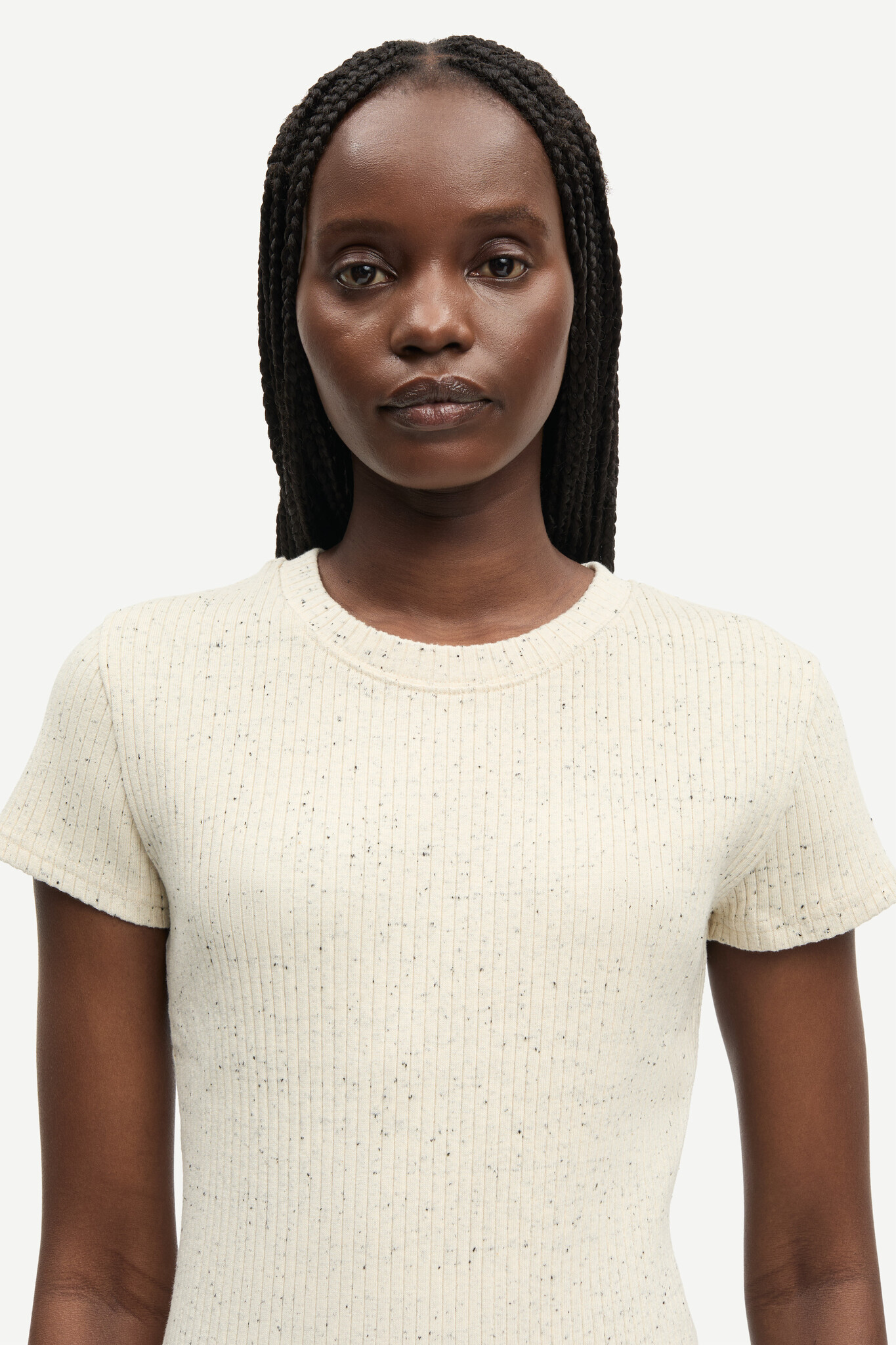 Samsoe Samsoe Sanell t-shirt Egret mel.