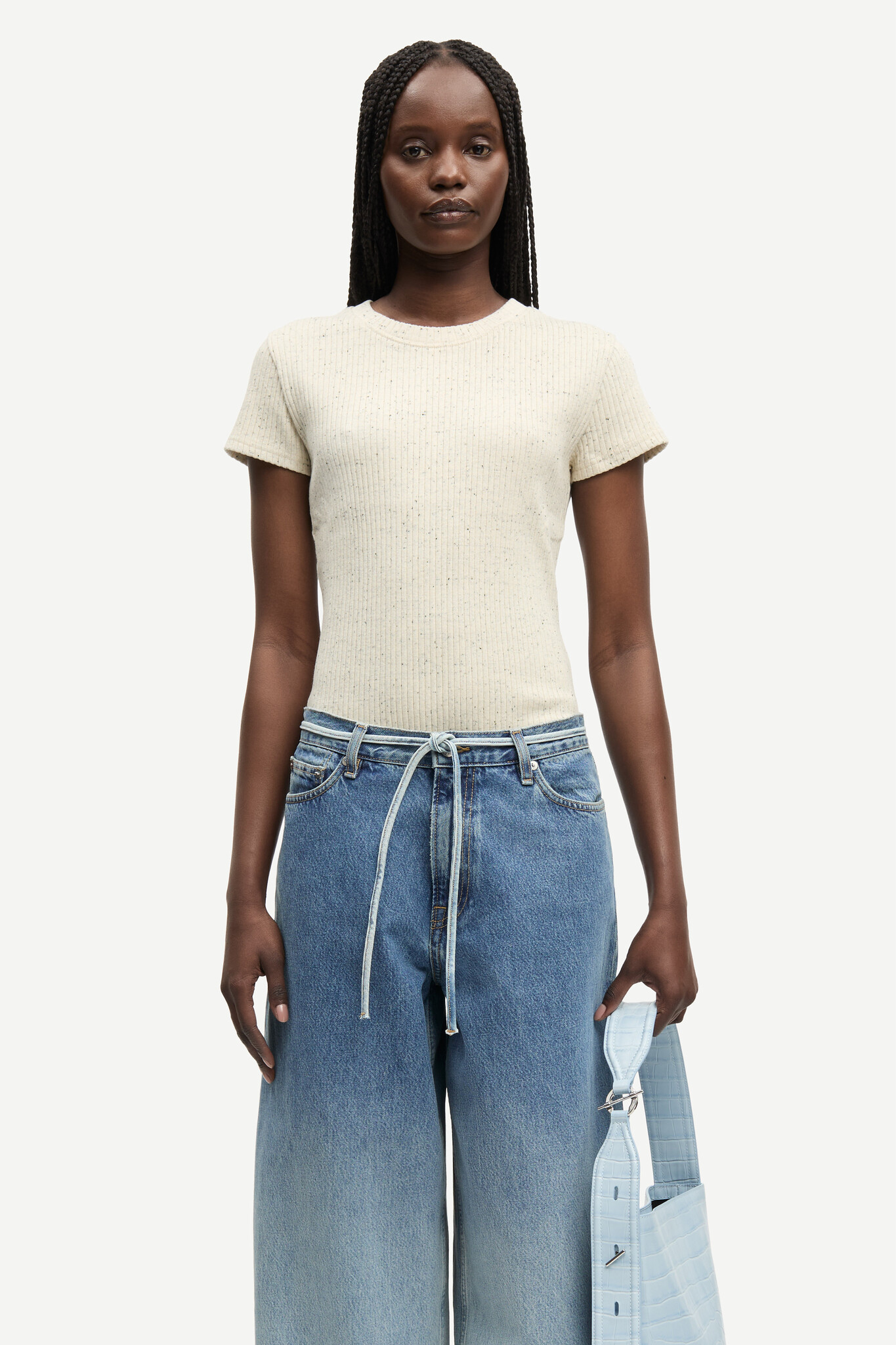 Samsoe Samsoe Sanell t-shirt Egret mel.