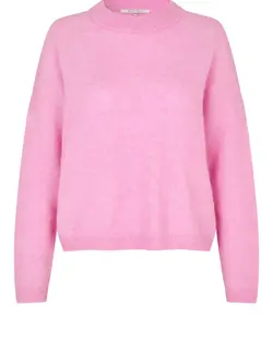 Second Female Bruuk knit O-neck Lilac chiffon