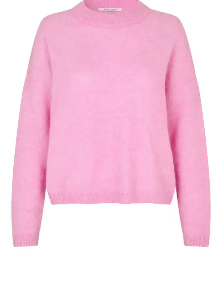 Second Female Bruuk knit O-neck Lilac chiffon