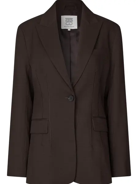 Second Female Sella fitted blazer Chocolate torte