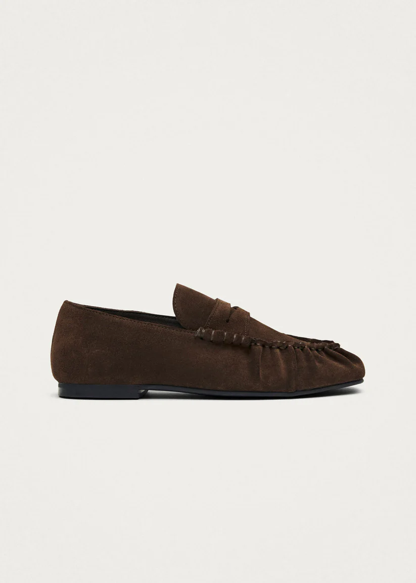 Alohas Aven suede Brown leather loafers
