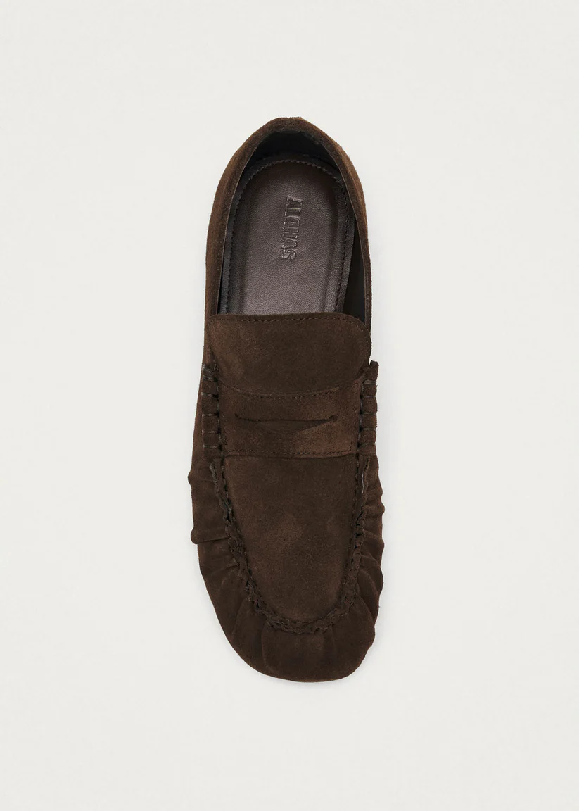 Alohas Aven suede Brown leather loafers