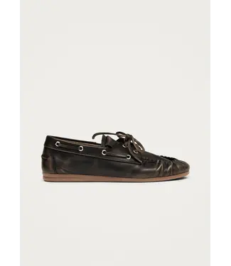Alohas Rowan brushed Brown leather loafers