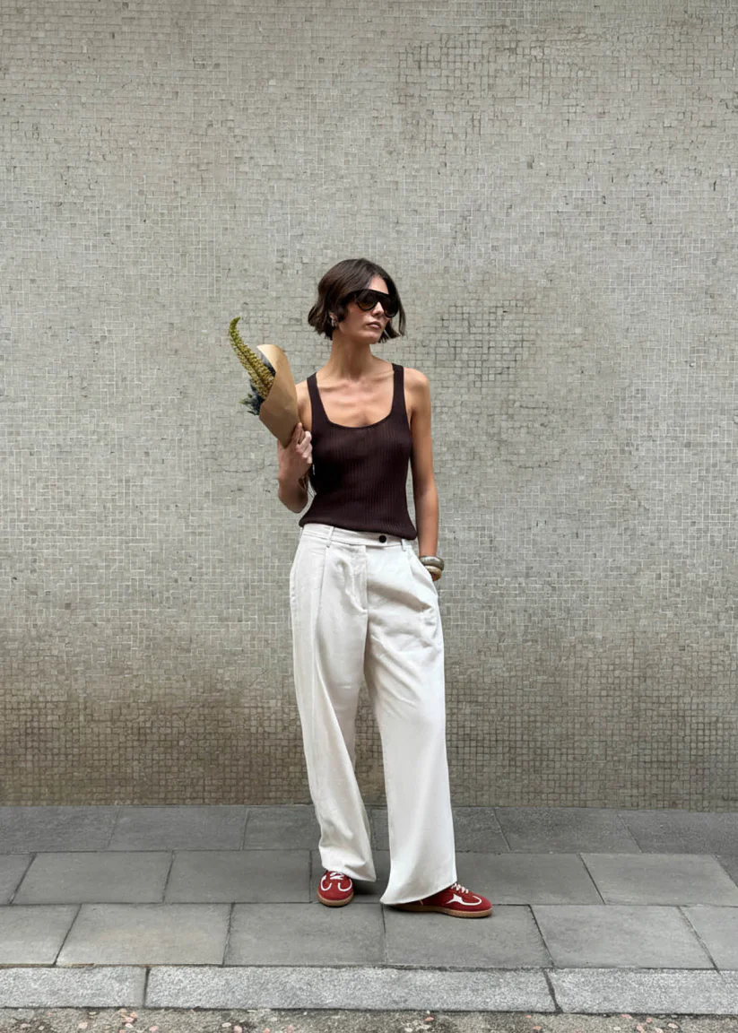 Alohas Tb. 490 Rife Sheen red leather sneakers