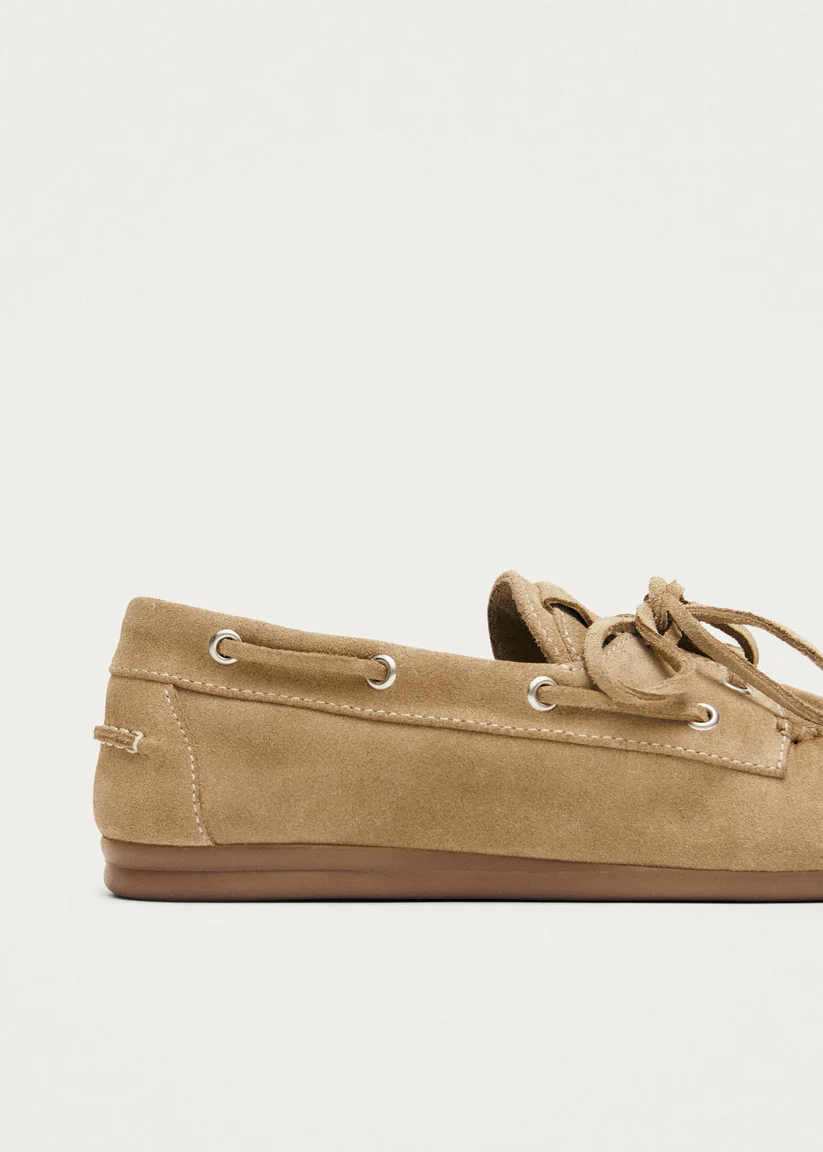 Alohas Rowan suede Beige leather loafers