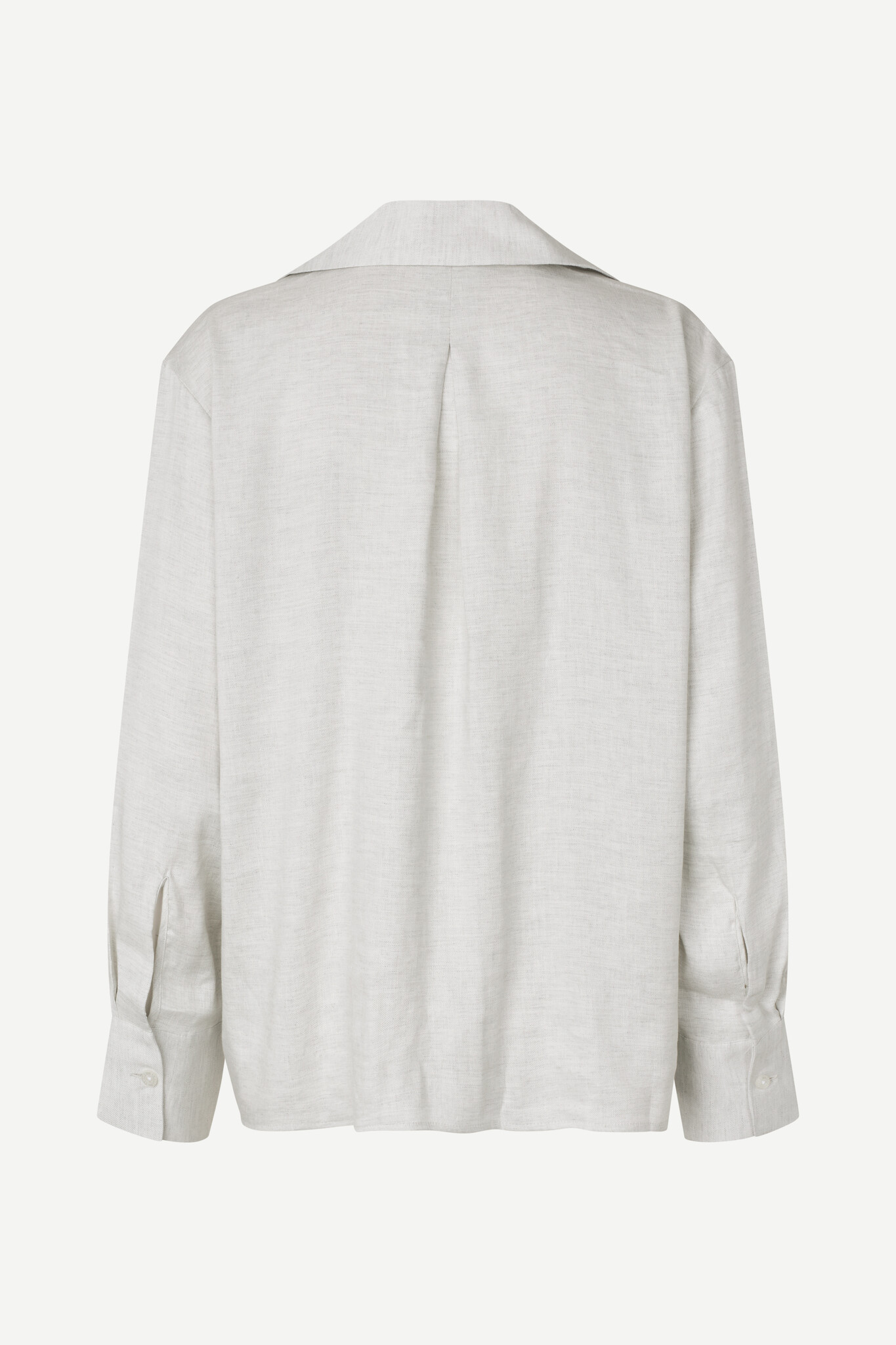 Samsoe Samsoe Saiben shirt Light grey mel.