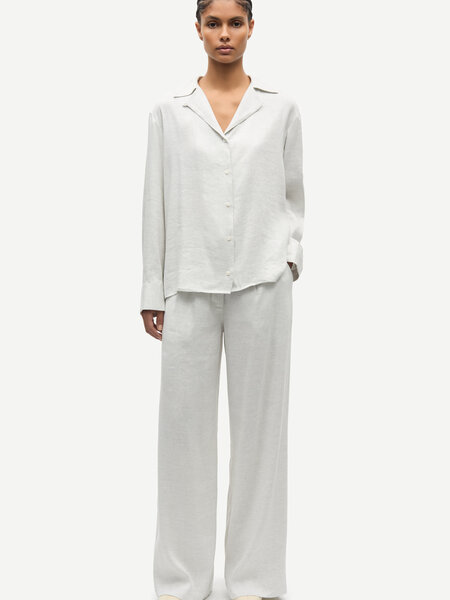 Samsoe Samsoe Saiben shirt Light grey mel.