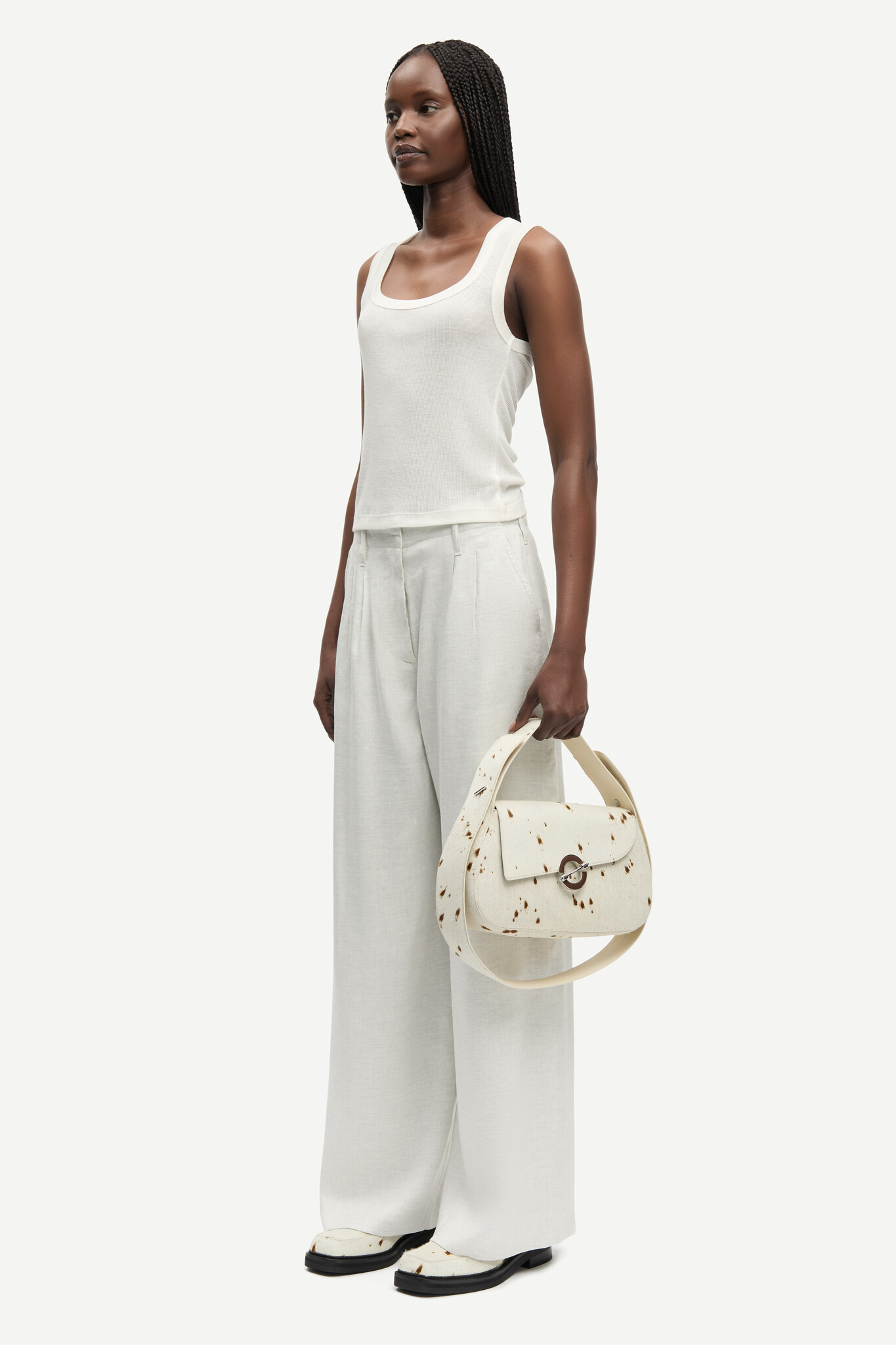 Samsoe Samsoe Saiben trousers Light grey mel.