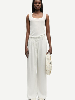 Samsoe Samsoe Saiben trousers Light grey mel.