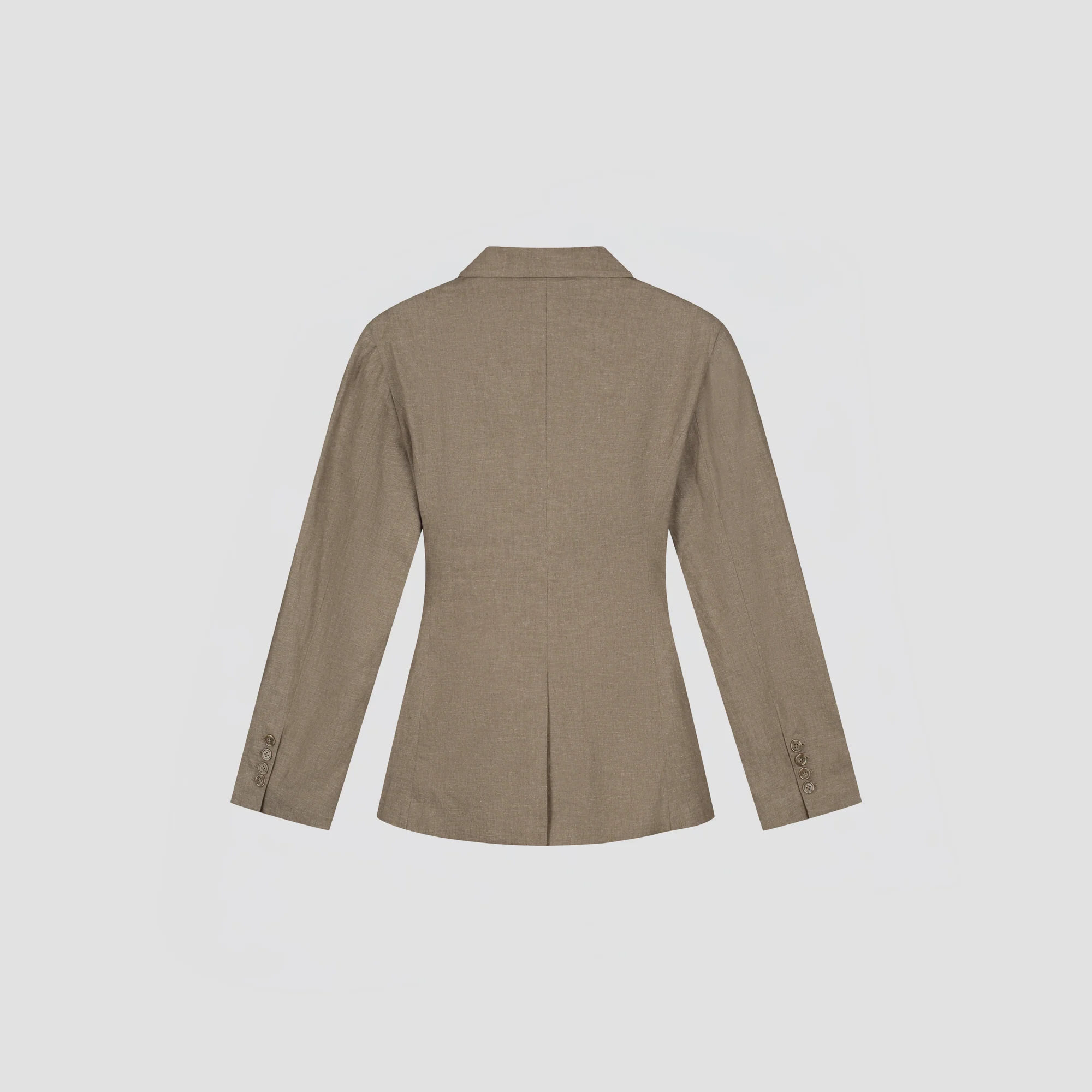 OLAF Asymmetric linen Blazer