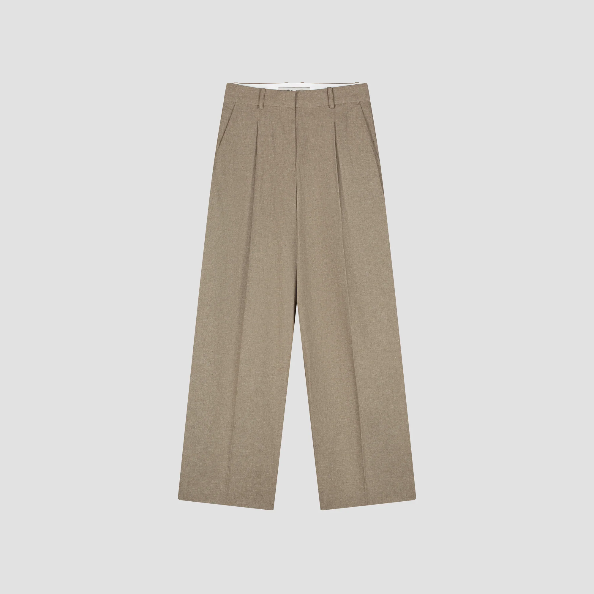 OLAF Linen tailored trousers Taupe