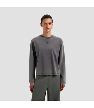 OLAF Monogram washed tee Charcoal