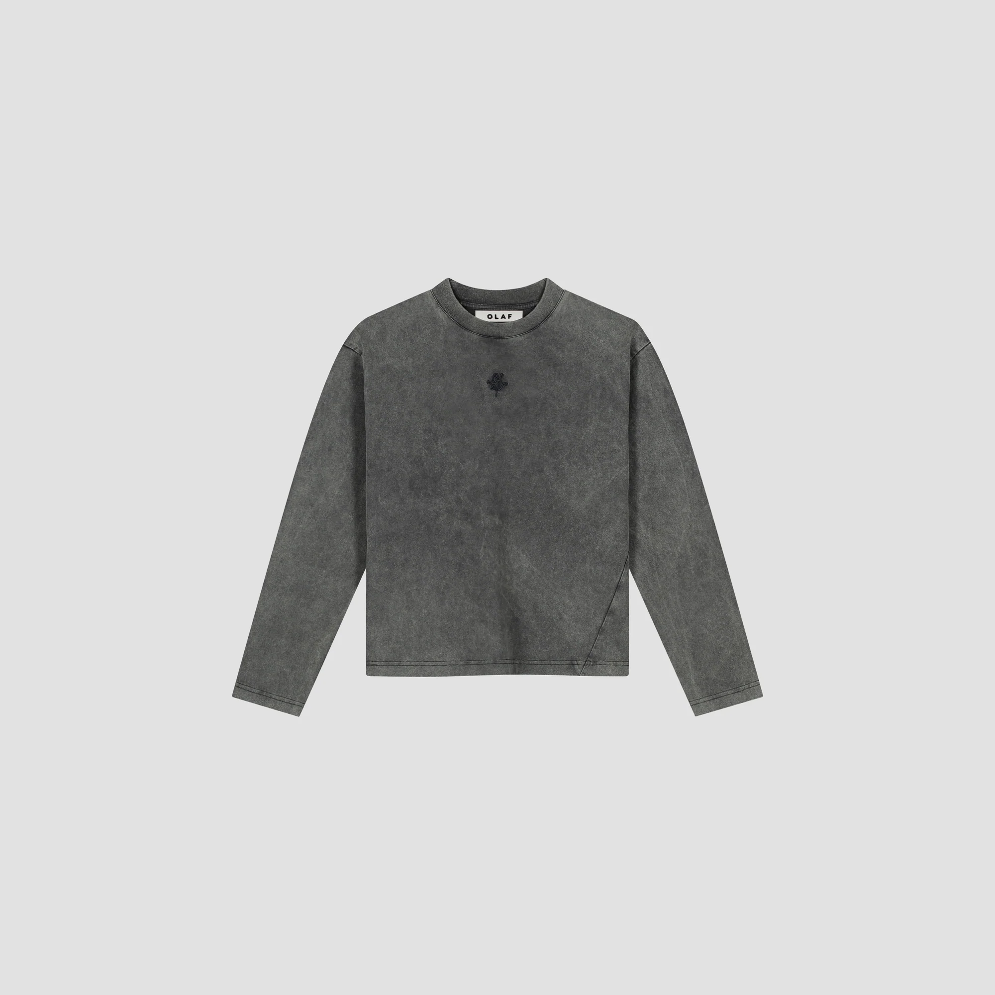 OLAF Monogram washed tee Charcoal
