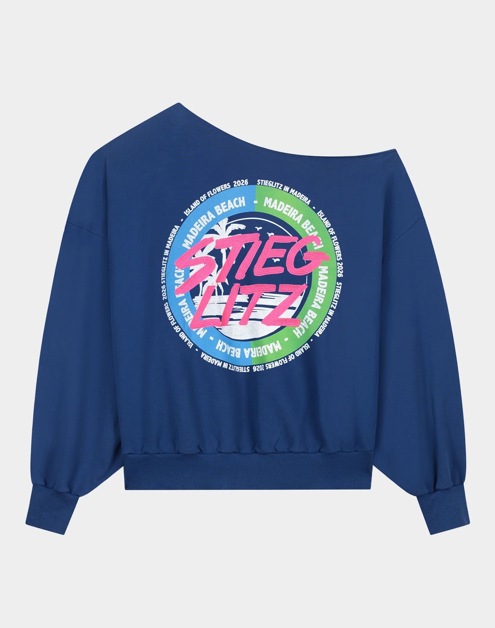 Stieglitz Maik off-shoulder sweater Blue