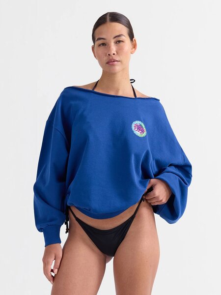 Stieglitz Maik off-shoulder sweater Blue