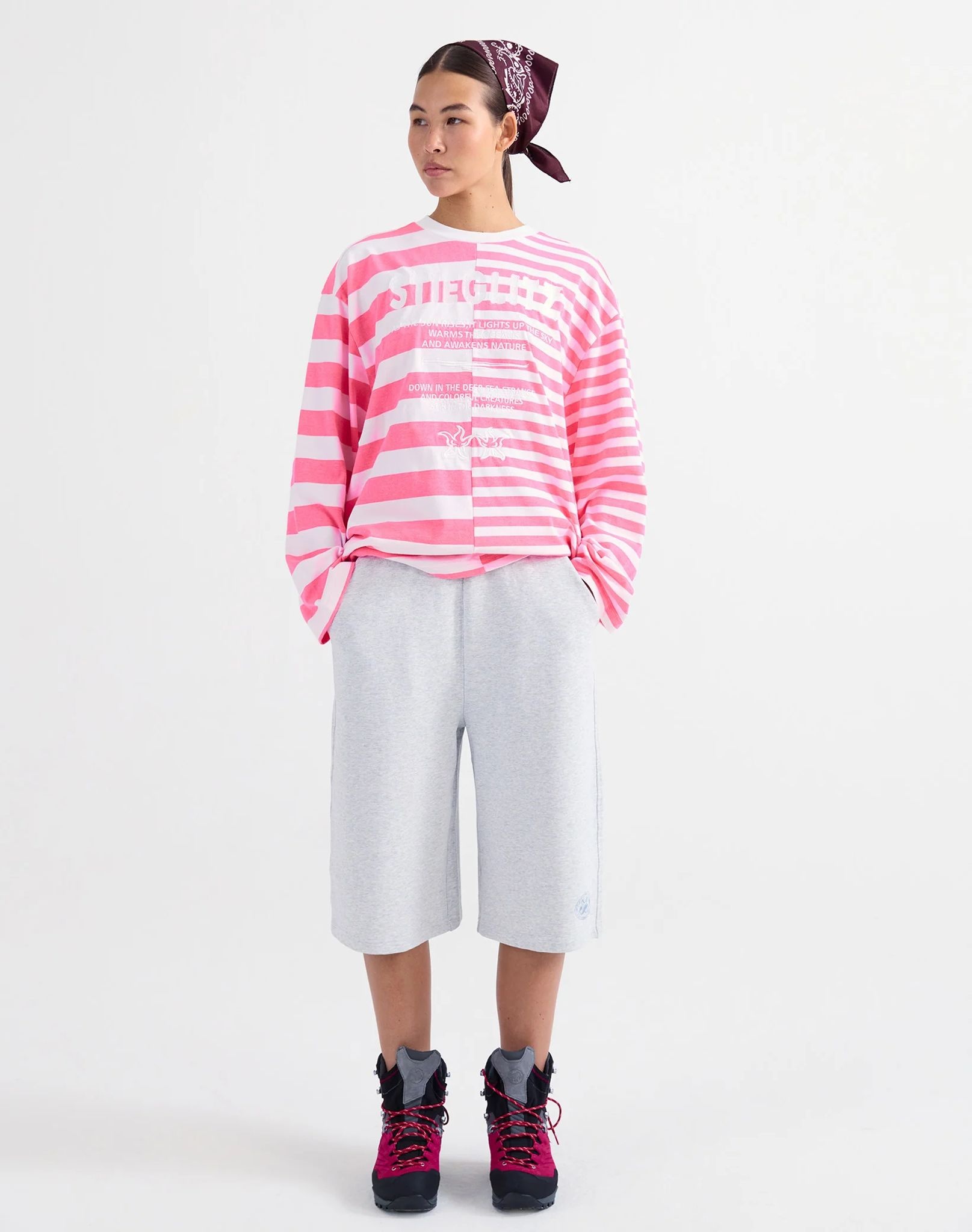 Stieglitz Tacito wide skate longsleeve Pink