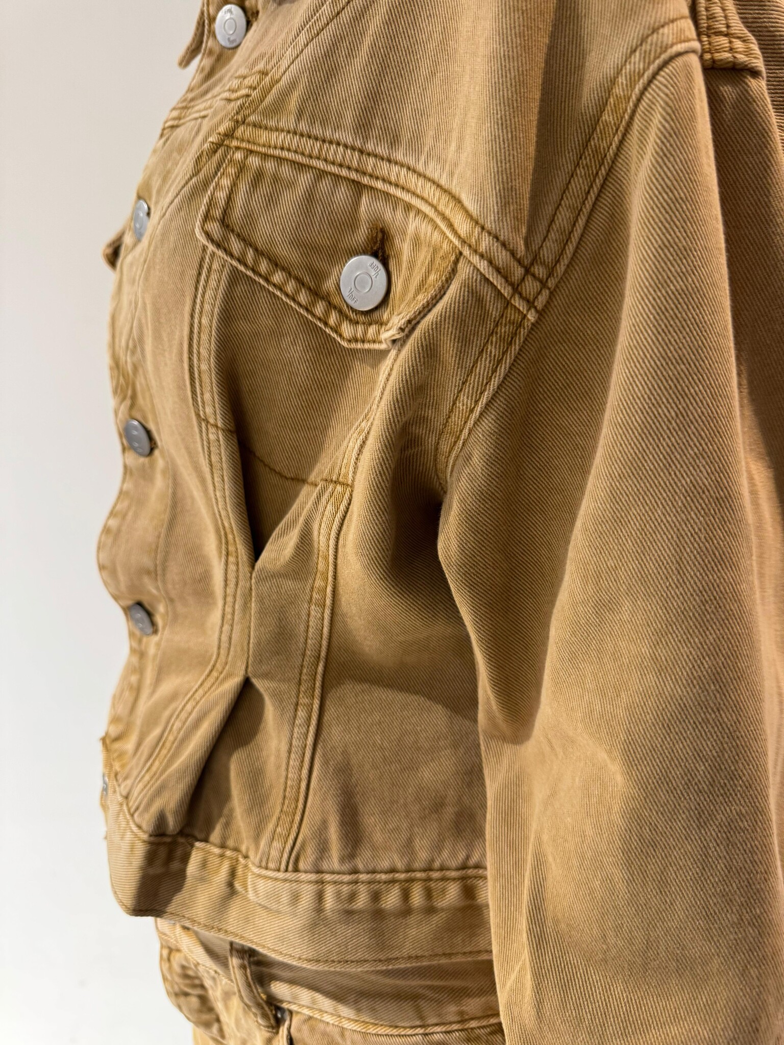 1/OFF Denim jacket tailored Bleached sun