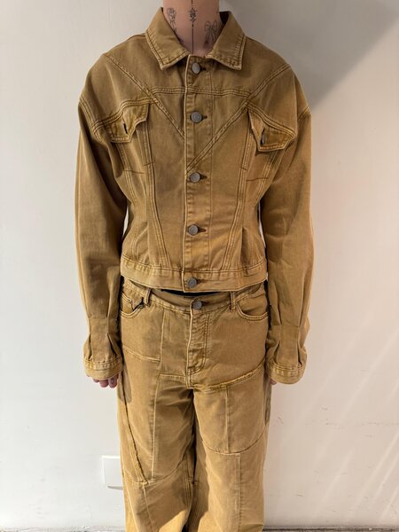 1/OFF Denim jacket tailored Bleached sun