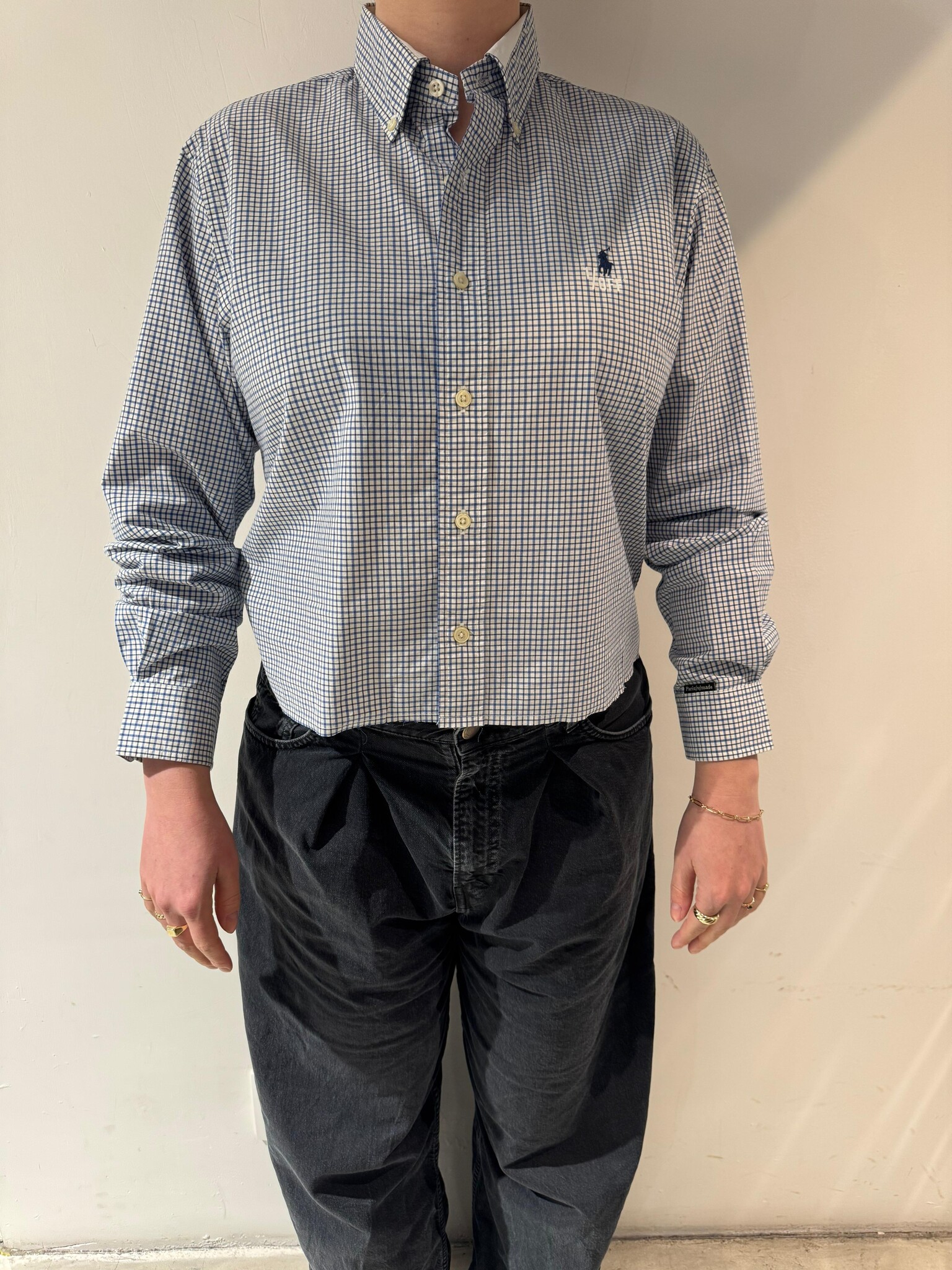 1/OFF Shirt cut off Blue