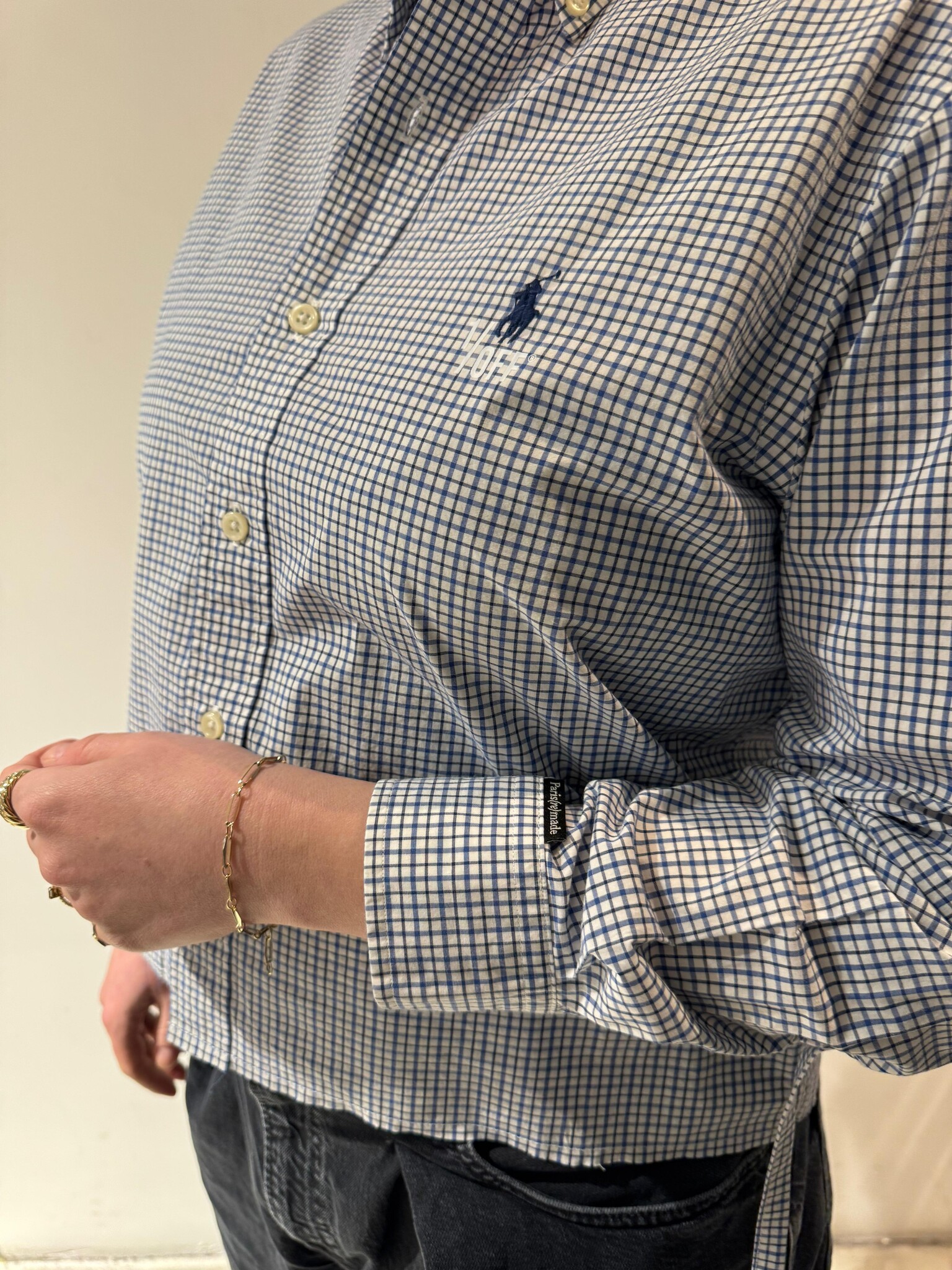 1/OFF Shirt cut off Blue