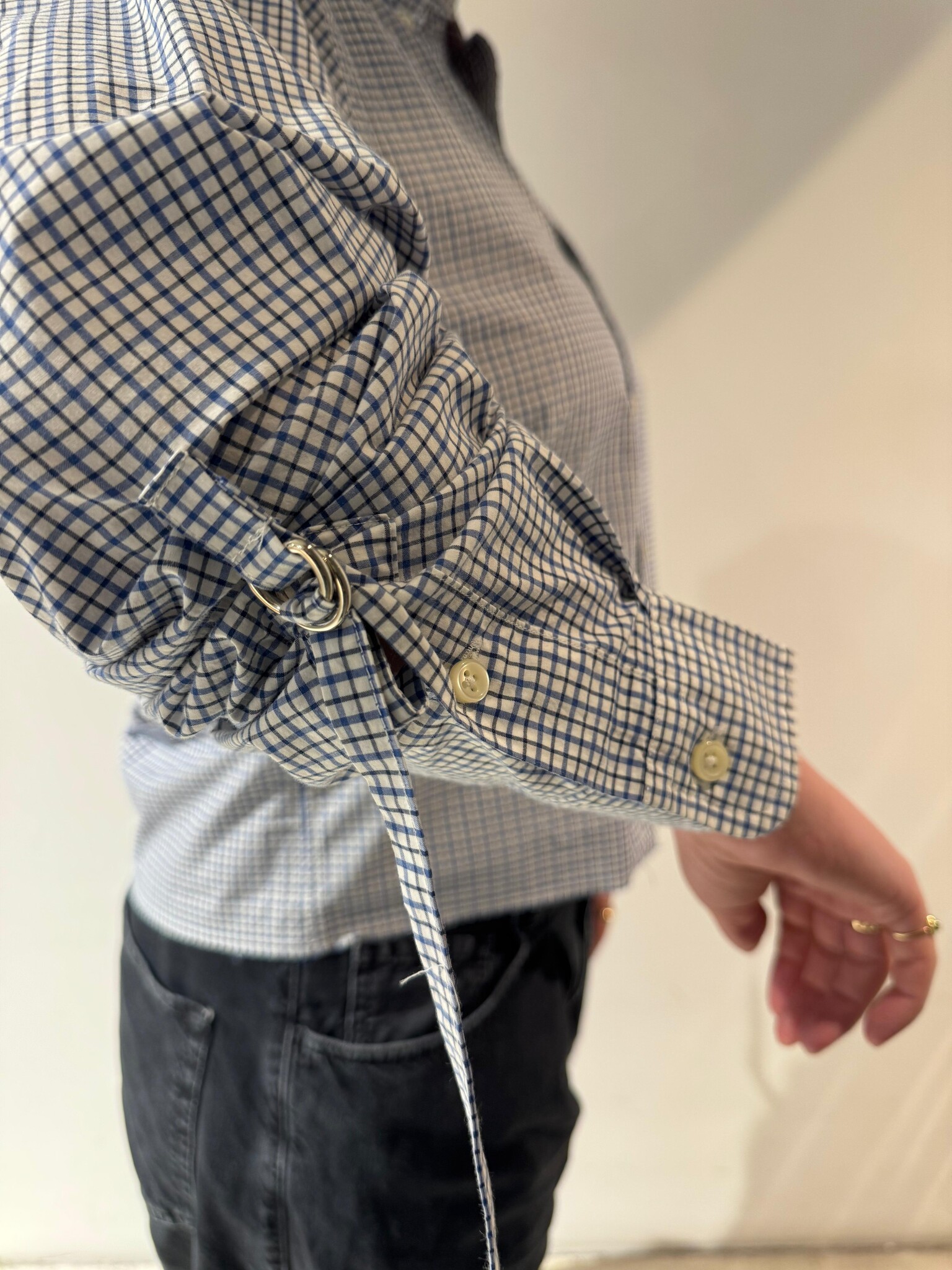 1/OFF Shirt cut off Blue