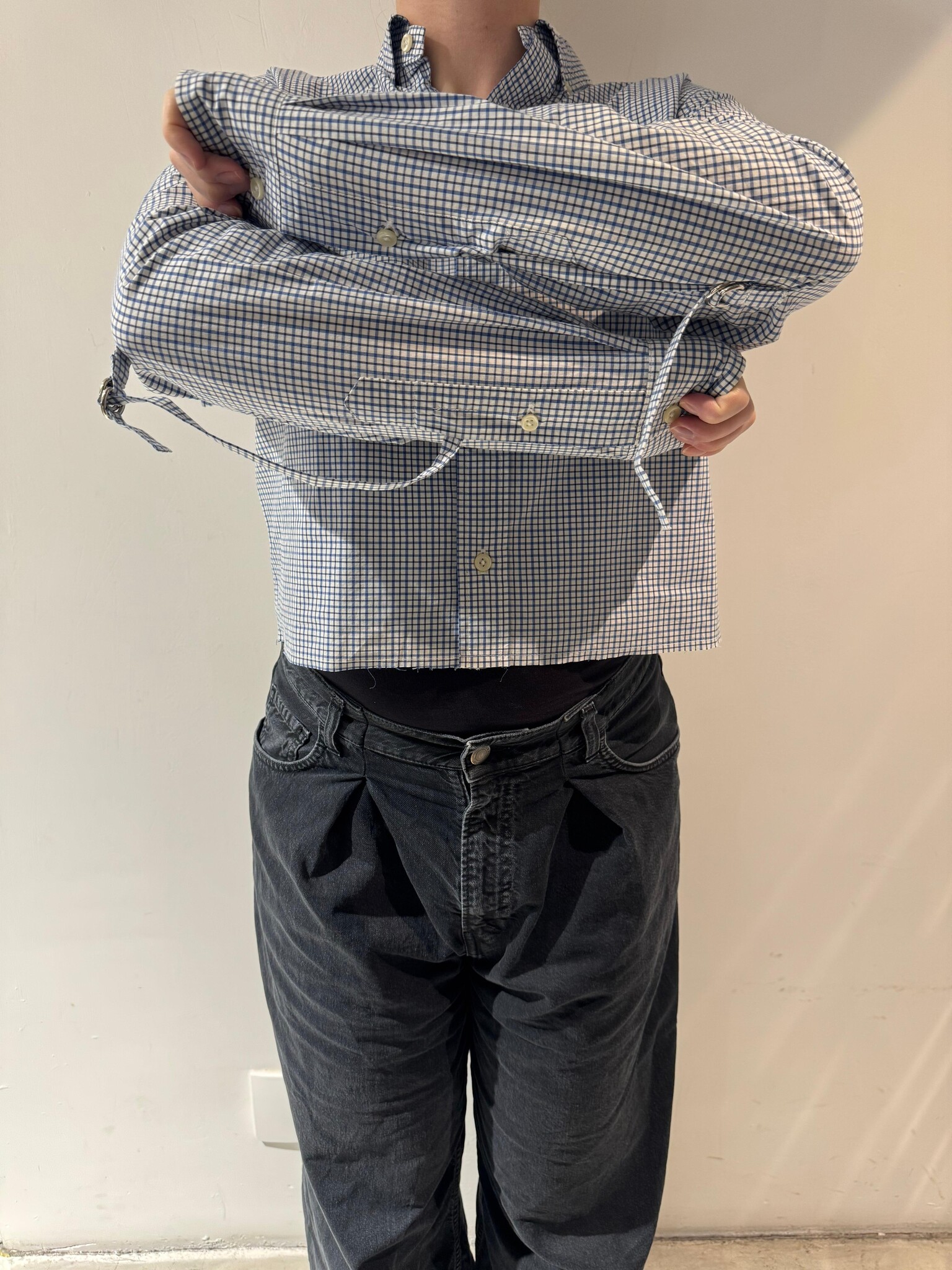 1/OFF Shirt cut off Blue