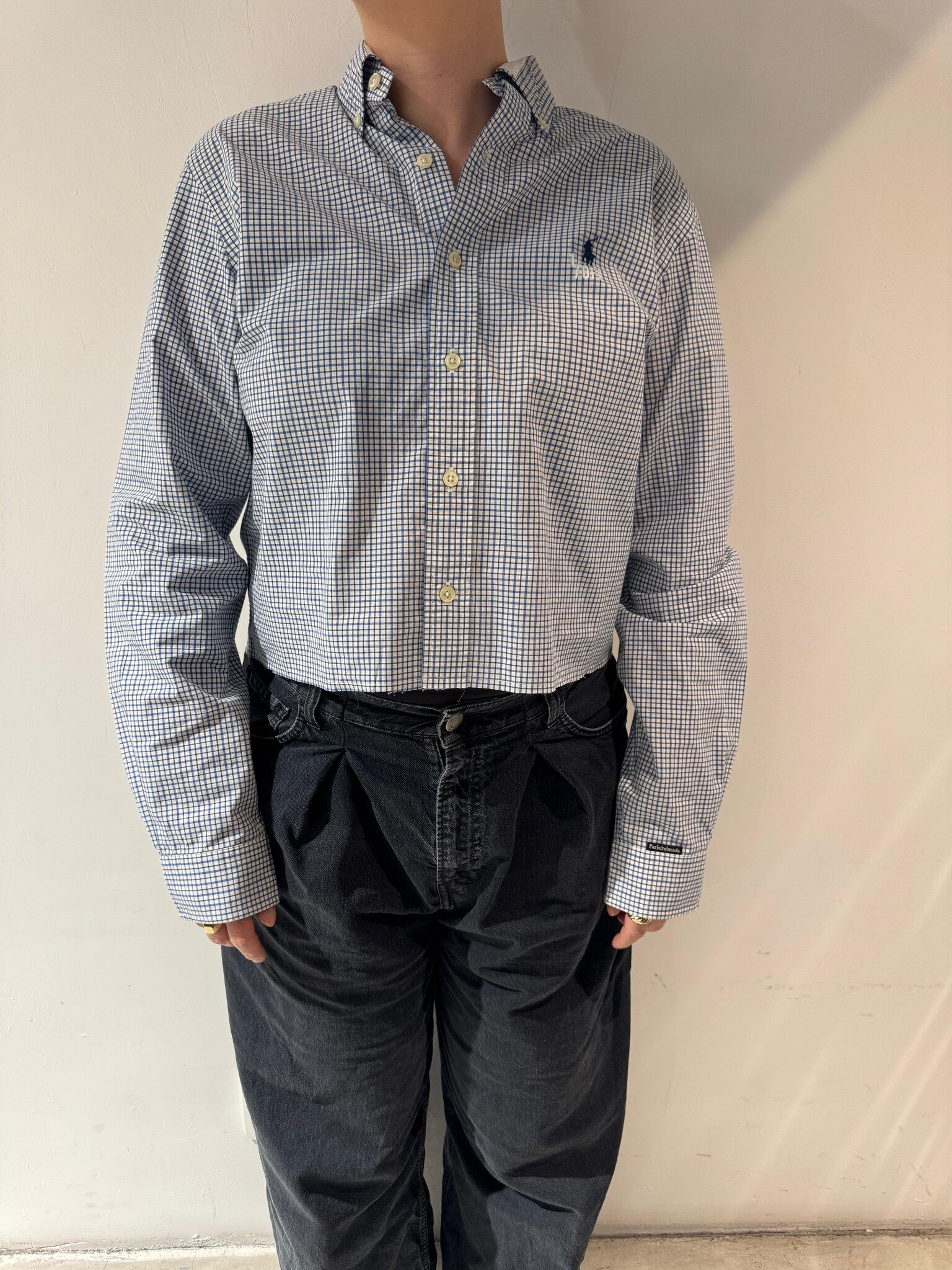 1/OFF Shirt cut off Blue