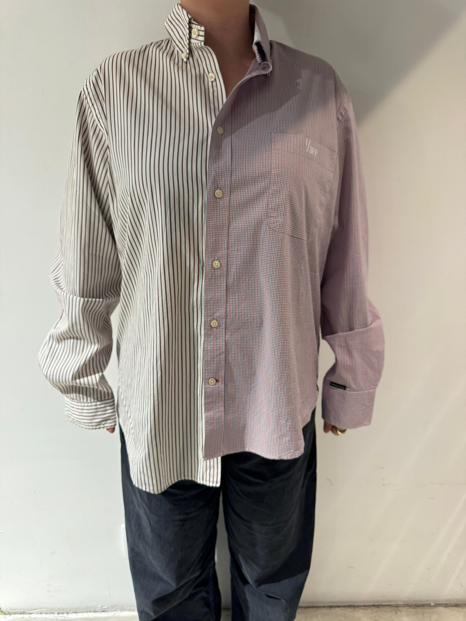 1/OFF Shirt 50/50 White/Red